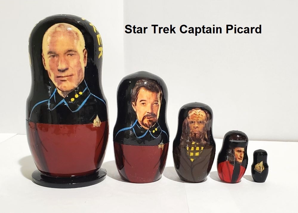 Star Wars; Star Trek; Harry Potter* Russian Nesting doll  5 pcs /4" * Select one