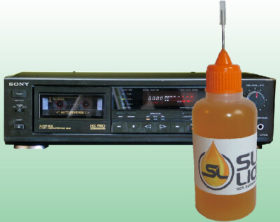 Slick Liquid Lube Bearings BEST 100% Synthetic Oil for vintage Sony 8-Track Tape