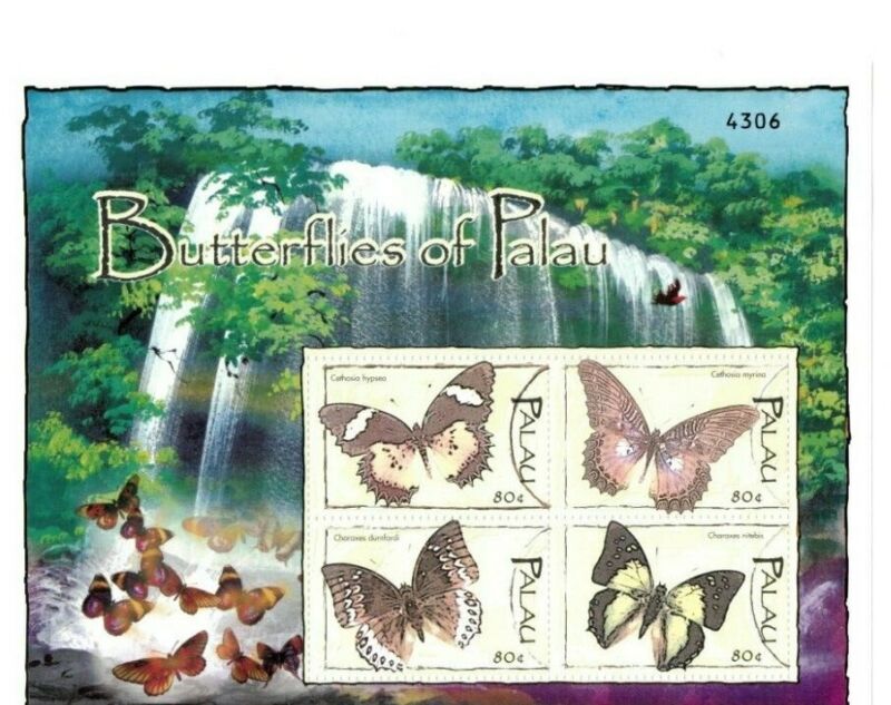 Palau - 2004 - Butterflies - Sheet Of 4 Stamps - Scott #787 - Mnh