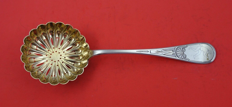 King William Engraved by Tiffany and Co Sterling Pea Spoon