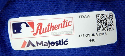 2018 Toronto Blue Jays Roberto Osuna #42 Game Used Blue Jackie Robinson Jersey