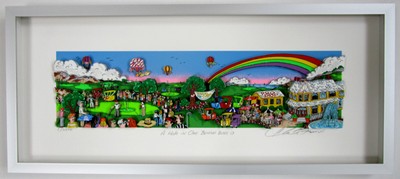CHARLES FAZZINO *** 3D A HOLE IN ONE BEHIND BUSH 13 *** S/N AP 