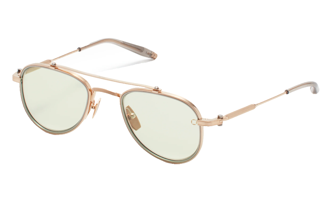 Pre-owned Akoni Sunglasses Calisto Aks-303d-51 Gold Photochromic Unisex In Green