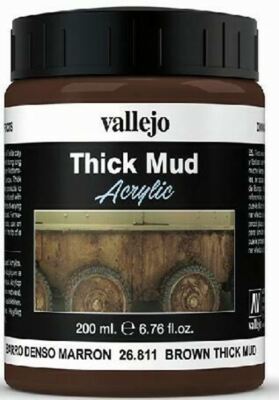 Vallejo 200ml Bottle Brown Thick Mud Diorama Effect