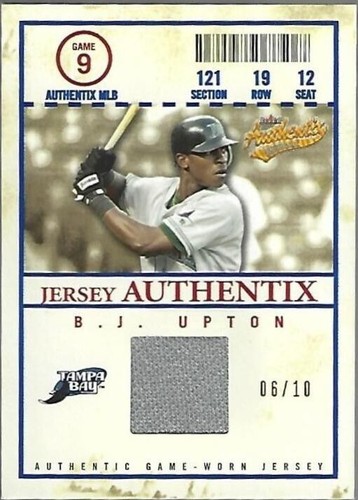 2005 Fleer Authentix - B.J. Upton #JA-BU