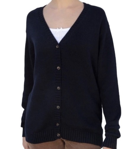 【Special】30s US NAVY sweat cardigan USAF Cardigan Sweater - Vintage 1950s / 1960s Navy Blue Wool