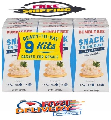 Bumble Bee Tuna Salad Snack On The Run Kit, 3.5 oz., 9 pk. FREE SHIPPING