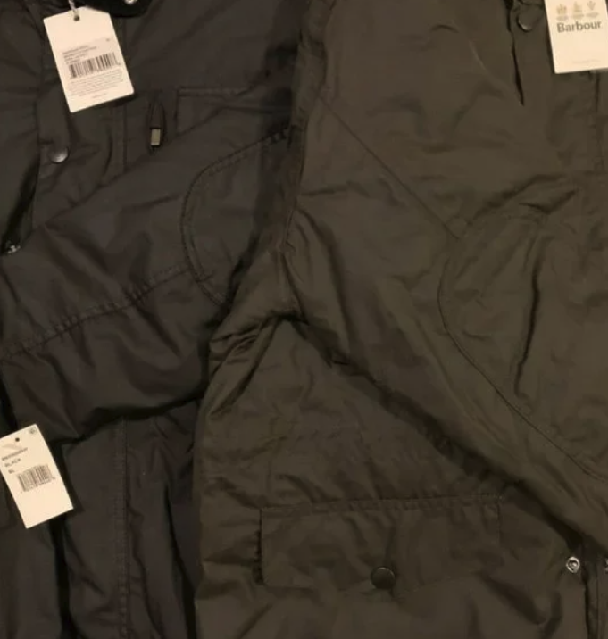 BARBOUR BARBOUR LUTZ MEN'S WAXED JACKET IN OLIVE MSRP$520 BRITISH LUXURY