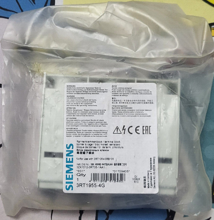 Siemens Rahmenklemmen 3rt1955-4g Rahmenklemmenblock FÃ¼R 3rt1054 / 3rb105 Neu Ovp