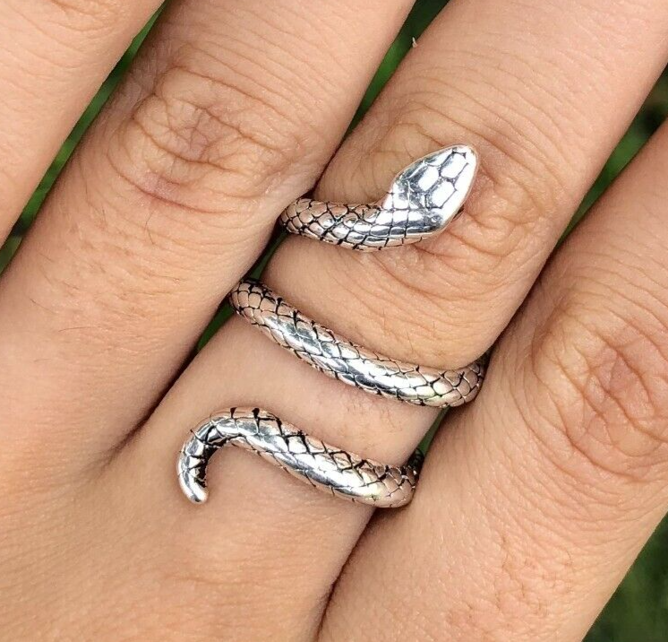 Serpent Ring, Snake Ring, 925 Sterling Silver Rings, Statement Rings, Women's Ri Serpent Ring, Snake Ring, 925 Sterling Silver Rings, Statement Rings, Women's Ri