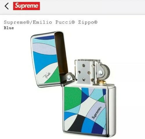 Supreme x Emilio Pucci Zippo Lighter Blue. | eBay Supreme x Emilio Pucci Zippo Lighter Blue. | eBay