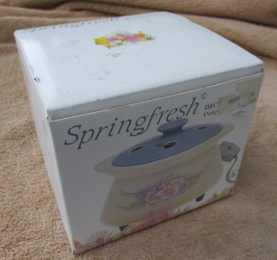 SPRINGFRESH ELECTRIC / CERAMIC POTPOURRI, Model #38001, NEW in BOX