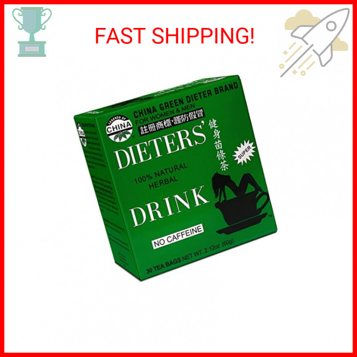China Green Dieters Tea Caffeine Free, 2.12 Oz, 30 Count