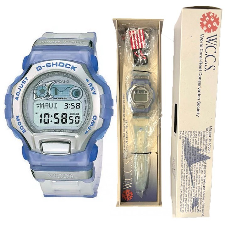 カシオ G-SHOCK DWM-100WC W.C.C.S C-EGSW1-1 Mint 1999 Vintage Casio G-Shock W.C.C.S. CORAL REEF Watch