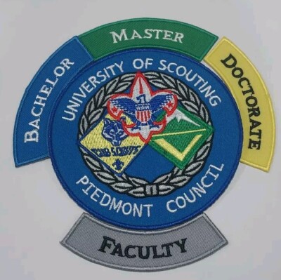 Piedmont Council 'University Of Scouting' Scouting Degree Program Patch Lot