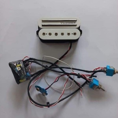 Sustainer Humbucker Model Hotrail Split Natural White Cover By Veyz Sustainer