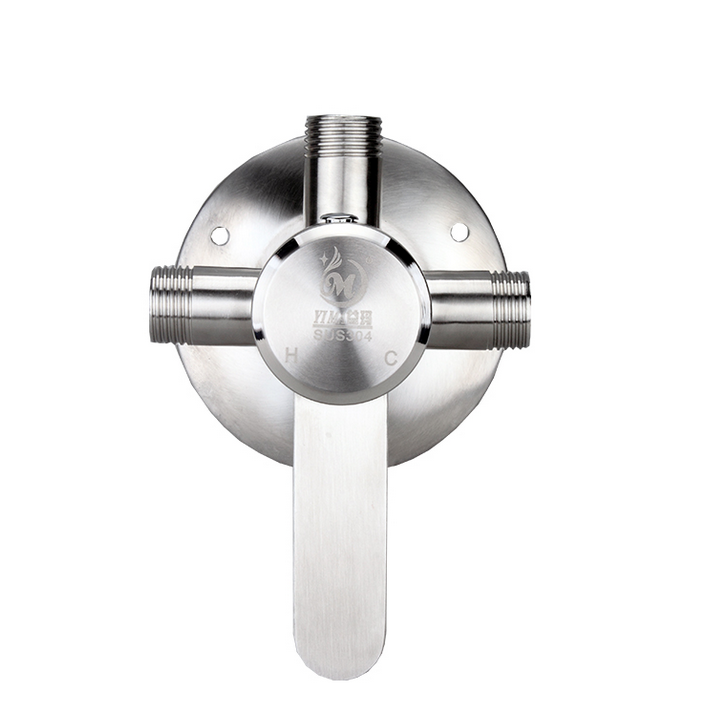 Modern Stainless steel Brushed Nickel Hot Cold Wall Mount ...