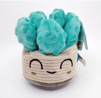 Bark Box SPA Squeakulent Dog Toy Succulent Plant Plush Squeaker Large Or Medium