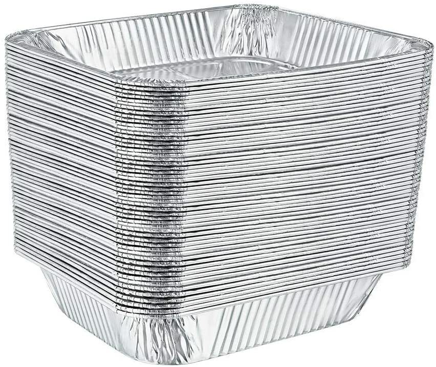 Disposable Aluminum Foil Large Rectangular Rack Roaster Pans 17 X 12.5 X 3.19