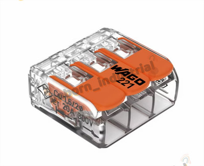 NEW WAGO 221-413 Conductor Compact Wire Connector // 221-413 50PCS 