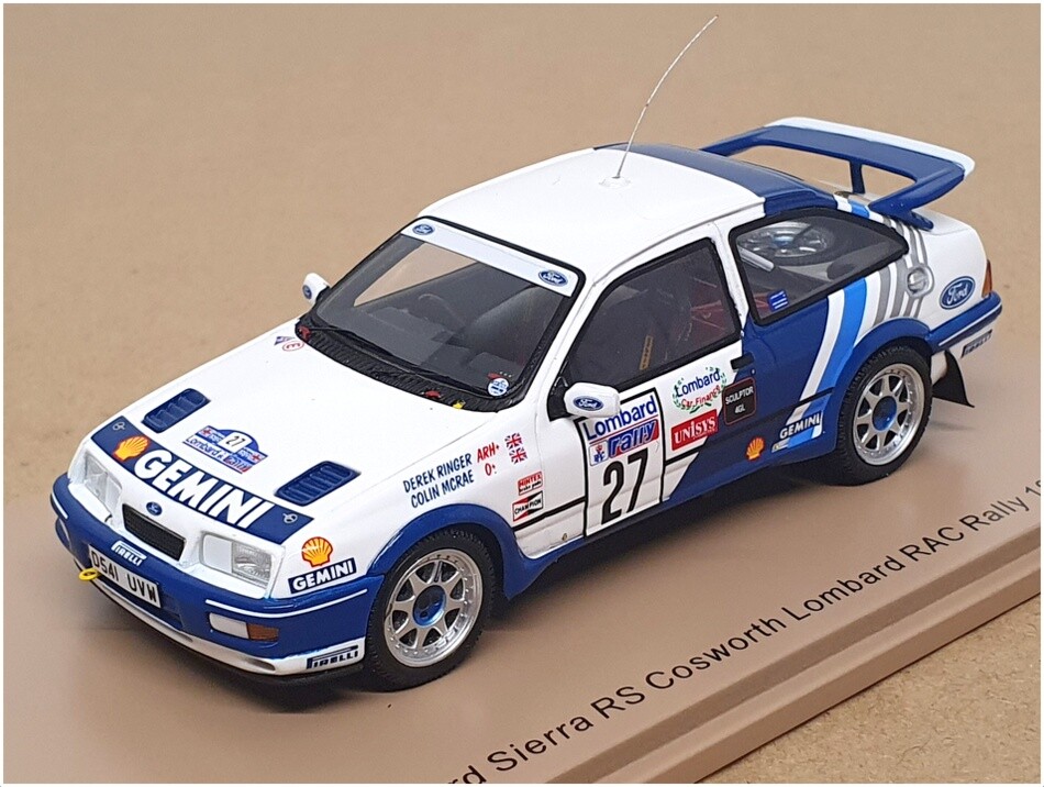 Spark 1/43 Scale S8708 - Ford Sierra RS Cosworth #27 Lombard