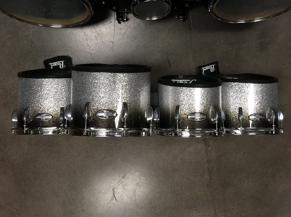 Pearl Championship Carbon Core Marching Tenors Quads 6/6/10/12/13 Drums