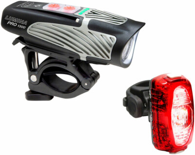 NiteRider Lumina Pro 1300 Headlight Bike Light Lumen & Omega 330 EVO Taillight