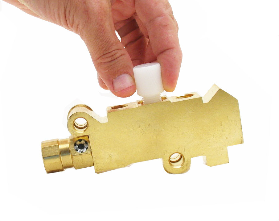 Proportioning Valve Bleeding / centering Tool, for fixed brass block