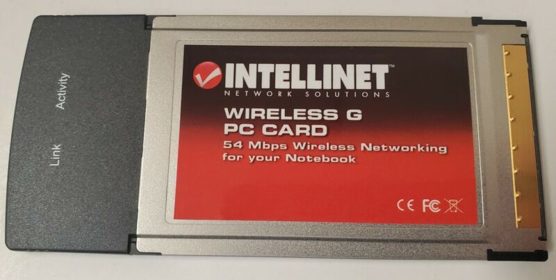 Intellinet Wireless-G PCMCIA Wifi Laptop Card, 524544 Win98/WinME/Win2k/WinXP