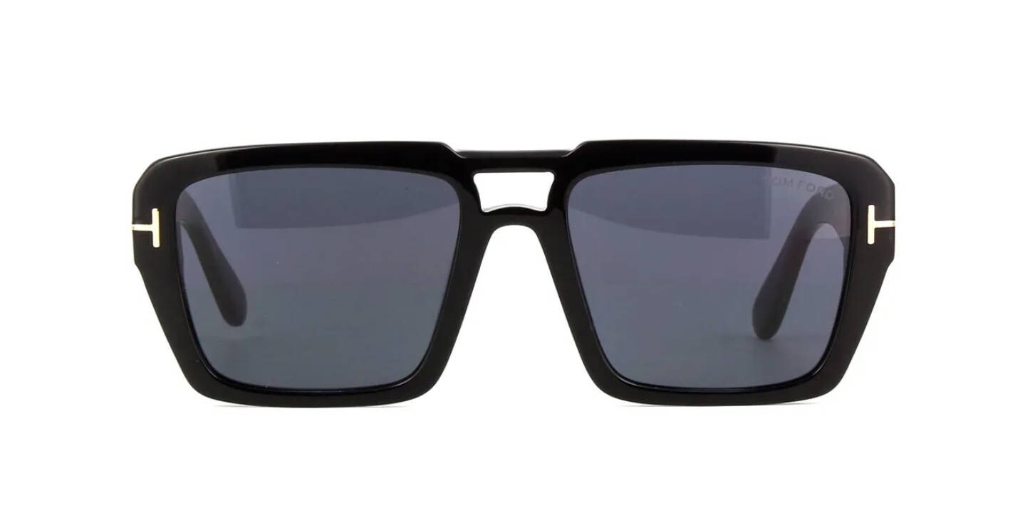 Pre-owned Tom Ford Red Ford Ft1153 Black/grey (01a) Sunglasses In Gray