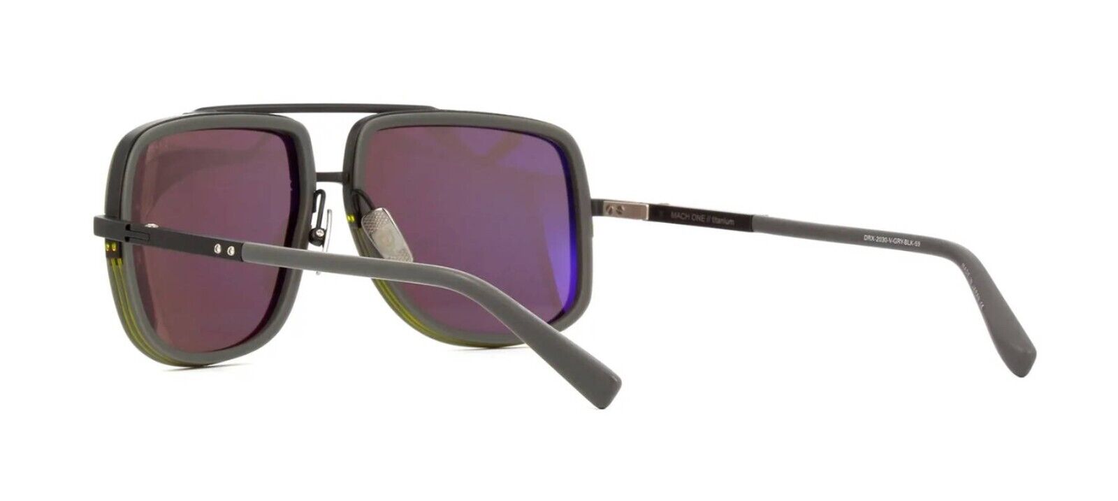 Pre-owned Dita Mach-one Matte Black Castle Rock/dark Grey (v-gry-blk) Sunglasses In Gray