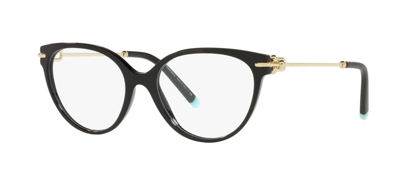 2527-2 【保存袋付き　美品】Tiffany タイピン シグネチャー New Tiffany & Co. Classic Eyeglasses TF 2157 8055 54-16