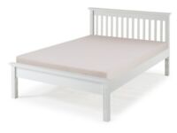 4ft small double white bed frame