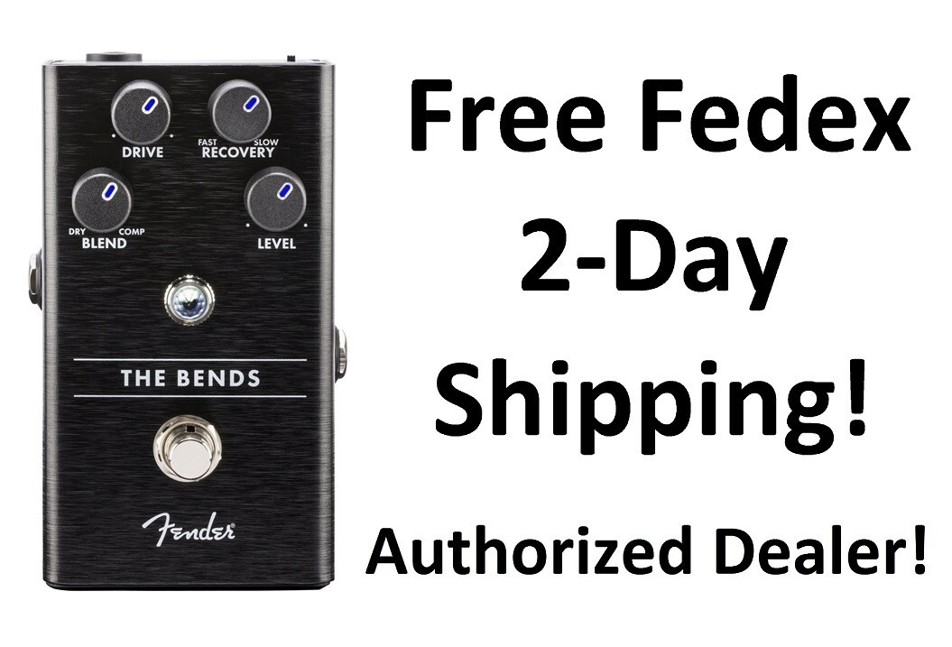 New Fender The Bends Compressor Guitar Effects Pedal | eBay