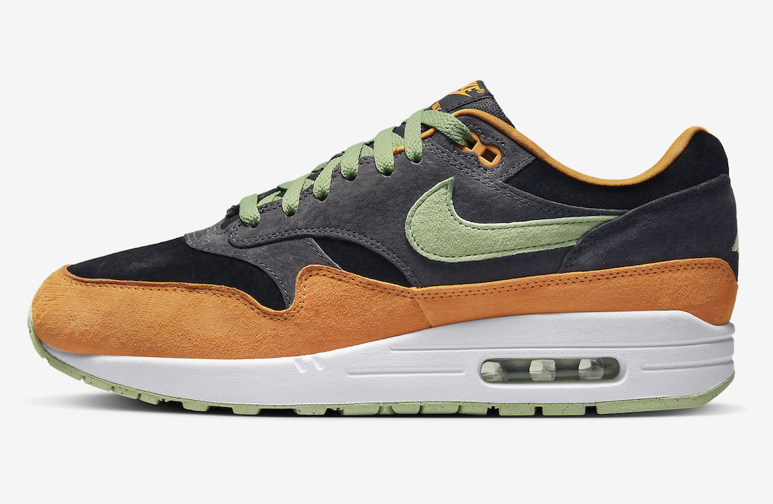 Мужские кроссовки Nike Air Max 1 Ugly Duckling Honeydew Black Orange White DZ0482-001