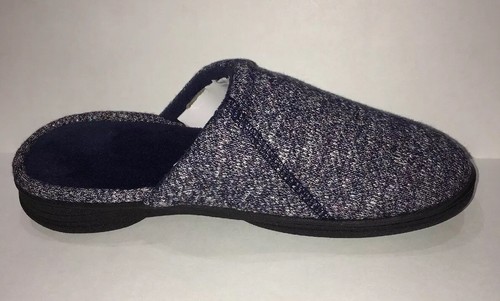 NEW ISOTONER Womens Signature NAVY Slippers W/Enhanced Heel Cushion SIZE M 7.5-8