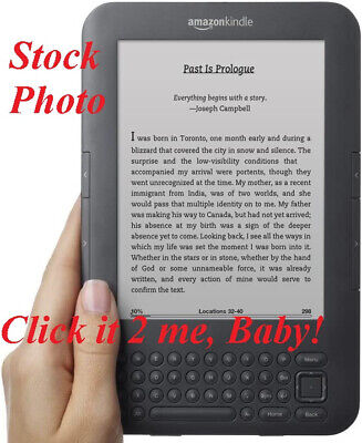 NEW Factory SEALED Amazon Kindle KEYBOARD eBook Reader 4GB 6 inch FREE S&H Wi-Fi