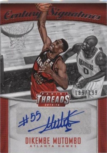 2015-16 Panini Threads - Dikembe Mutombo #CS-DMT
