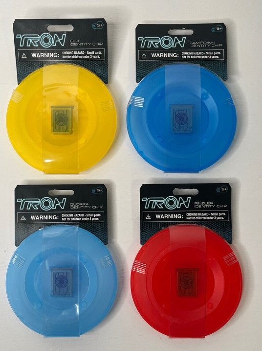 2023 Disney Parks TRON Lightcycle Run Identity Chip Complete Set of 4 - NWT