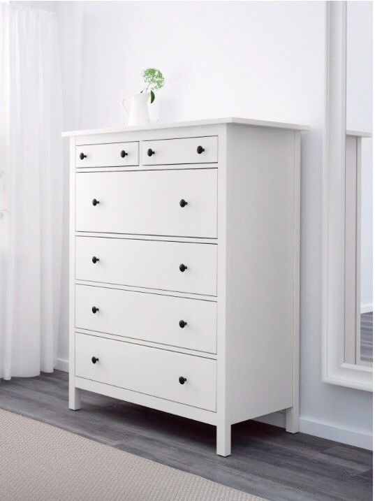 Hemnest Chest Of 6 Drawers White Stain Colour Not Assembled