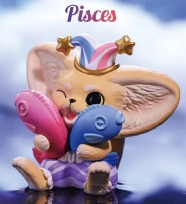 POP MART x Yoyo Yeung Kenneth Zodiac Series PISCES    Fennec Vinyl Figure NEW