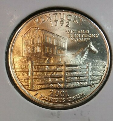 【新品未開封】2001年発行 ケンタッキー州Quarter 1 バンク•ロール 2001 Kentucky D State Quarter - BU - Uncirculated | eBay