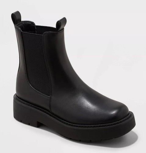 DEMI BLACK BLACK FAUX LEATHER 24 ブラック AKIKOAOKI demi Black×Black-faux leather