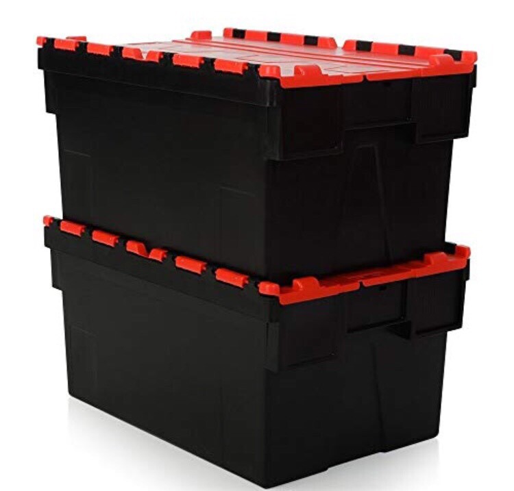 Industrial storage boxes heavy duty with lids 80 litres in Newport
