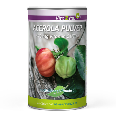 Vita2You Vitamina C Acerola in polvere 200 g - Vitamina C naturale - 17%...