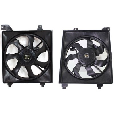 Radiator Cooling Fan and A/C Condenser Cooling Fan For 2006-2011 Hyundai Accent