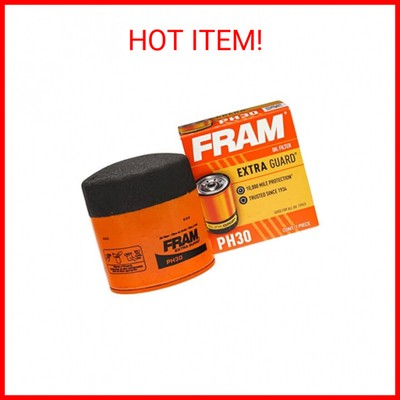 FRAM Extra Guard PH30, 10K Mile Change Interval Spin-On Oil 