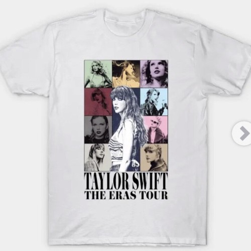 TAYLOR SWIFT- Eras Tour Concert T-Shirt White Short Sleeve