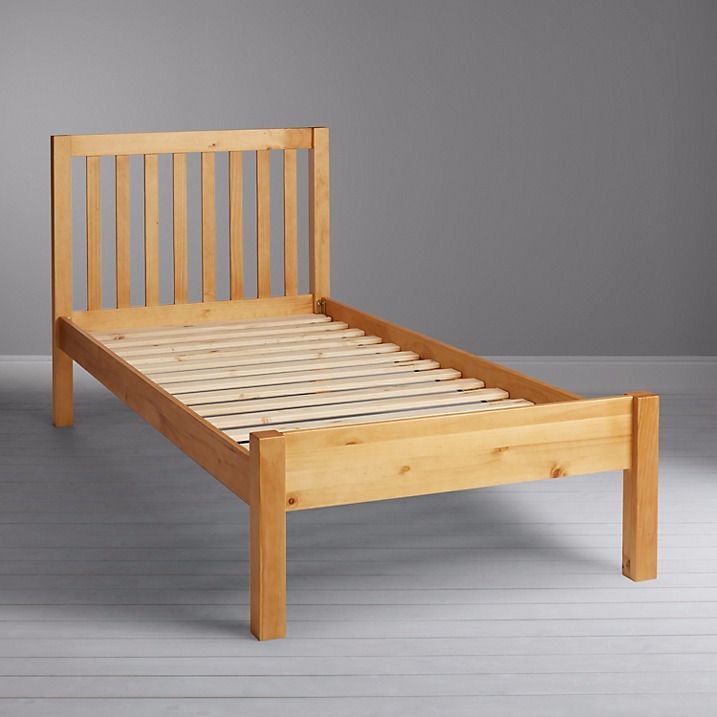 JOHN LEWIS WILTON REAL WOODEN SINGLE BED FRAME AND TOP QUALITY MATTRESS
