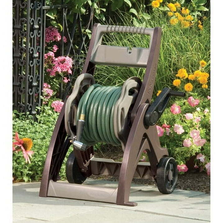 175 ft. Hosemobile Hose Reel Cart, Mocha and Taupe，Free Shipping